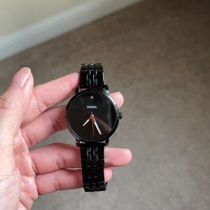 Women’s Black Fossil Watch